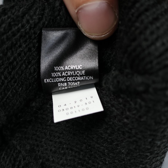 Baltimore Ravens Hat Beanie Mens One Size Black Gray NFL Football Cuffed Pom - Picture 8 of 9